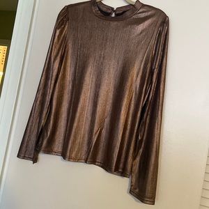 Bronze and black long sleeve top by Alice Blue. large